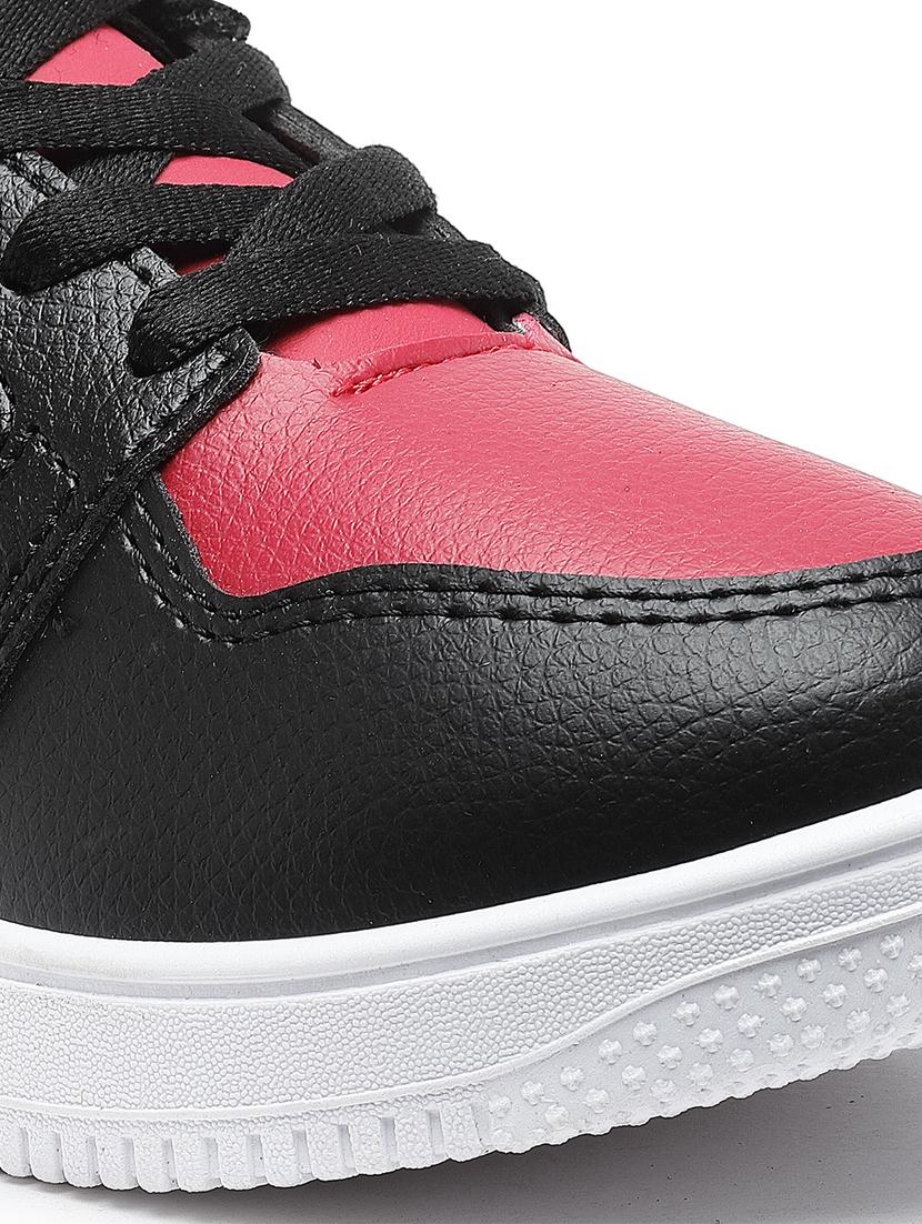 boys red & black color blocked sneaker - 20547505 - Standard Image - 4