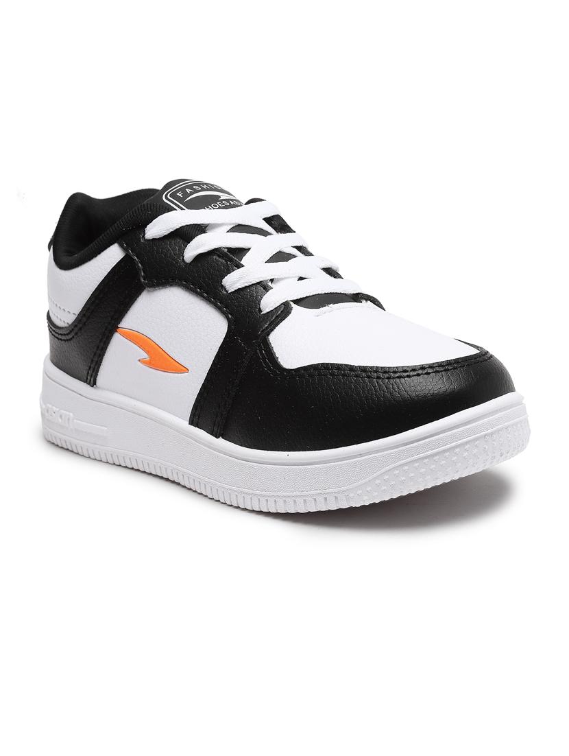 boys white & black color blocked sneaker - 20547507 - Standard Image - 1