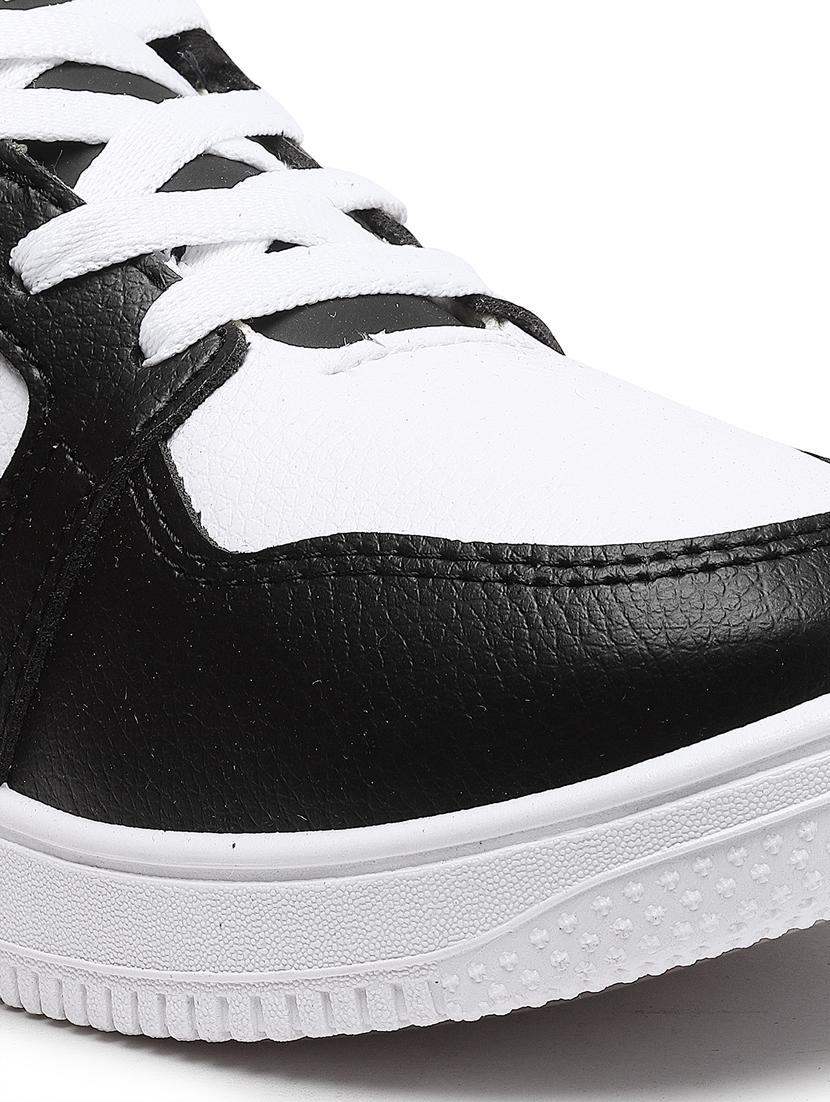 boys white & black color blocked sneaker - 20547507 - Standard Image - 4
