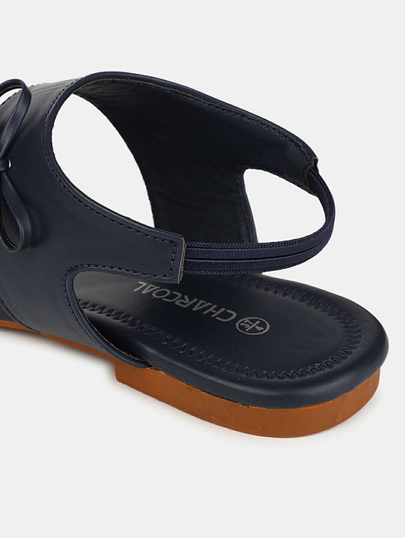 navy blue pu sandals - 20548159 -  Standard Image - 4