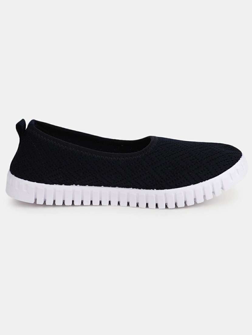 navy blue pu slip on sports shoes - 20548890 -  Standard Image - 1