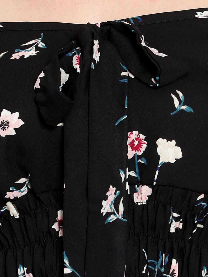 women floral print smocked detailed top - 20550703 - Standard Image - 4
