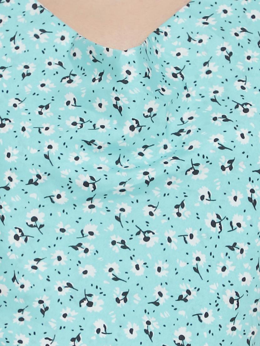 women floral print backless crop top - 20551096 - Standard Image - 4