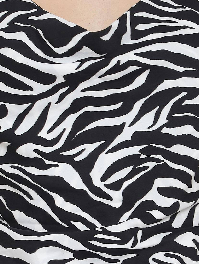 women animal print backless top - 20551168 - Standard Image - 4