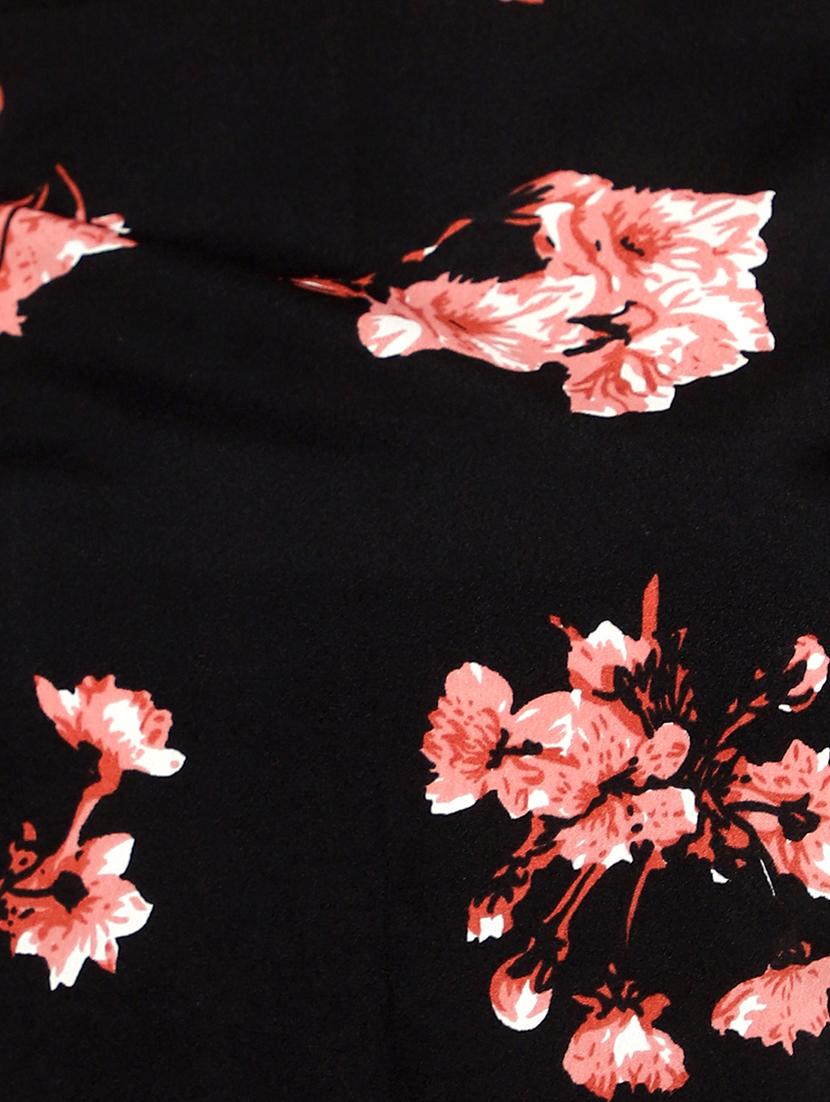black crepe crop top - 20551456 - Standard Image - 4