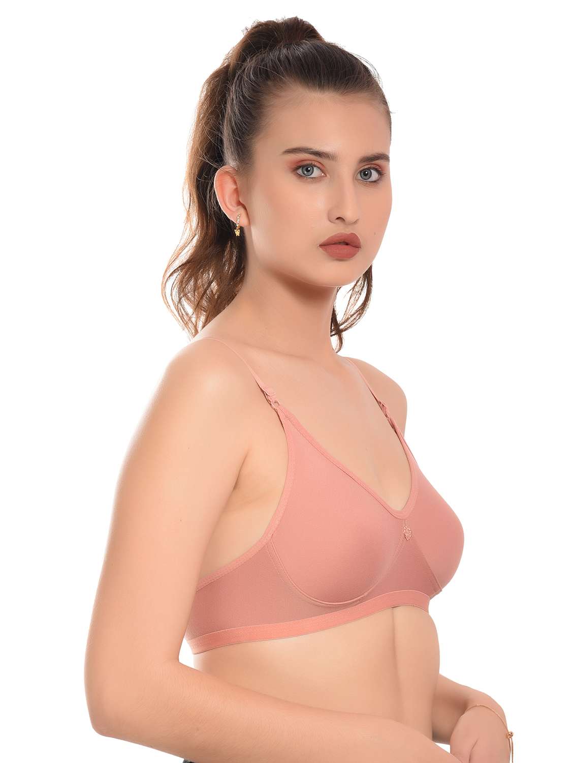women pack of 2 solid t-shirt bra - 20551861 -  Standard Image - 6