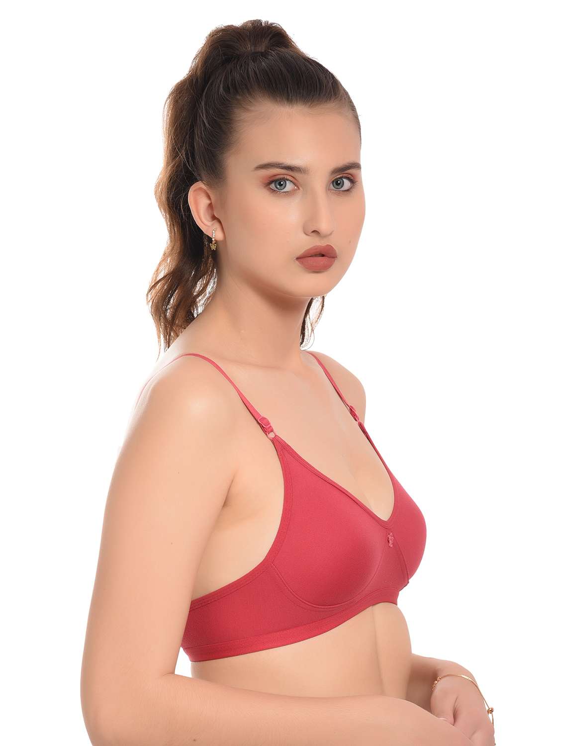 women pack of 2 solid t-shirt bra - 20551865 -  Standard Image - 6