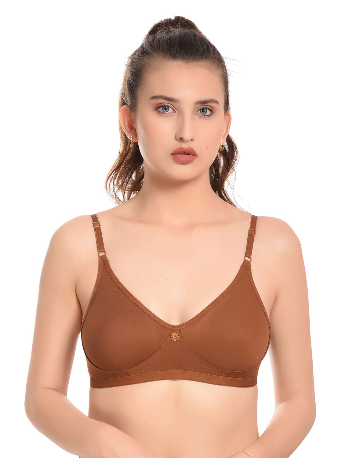 women pack of 3 solid t-shirt bra - 20551870 -  Standard Image - 6