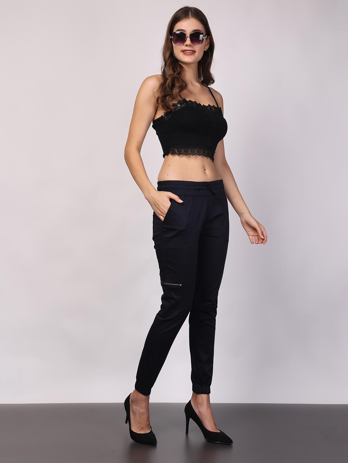 women solid slim fit jogger - 20553489 - Standard Image - 4