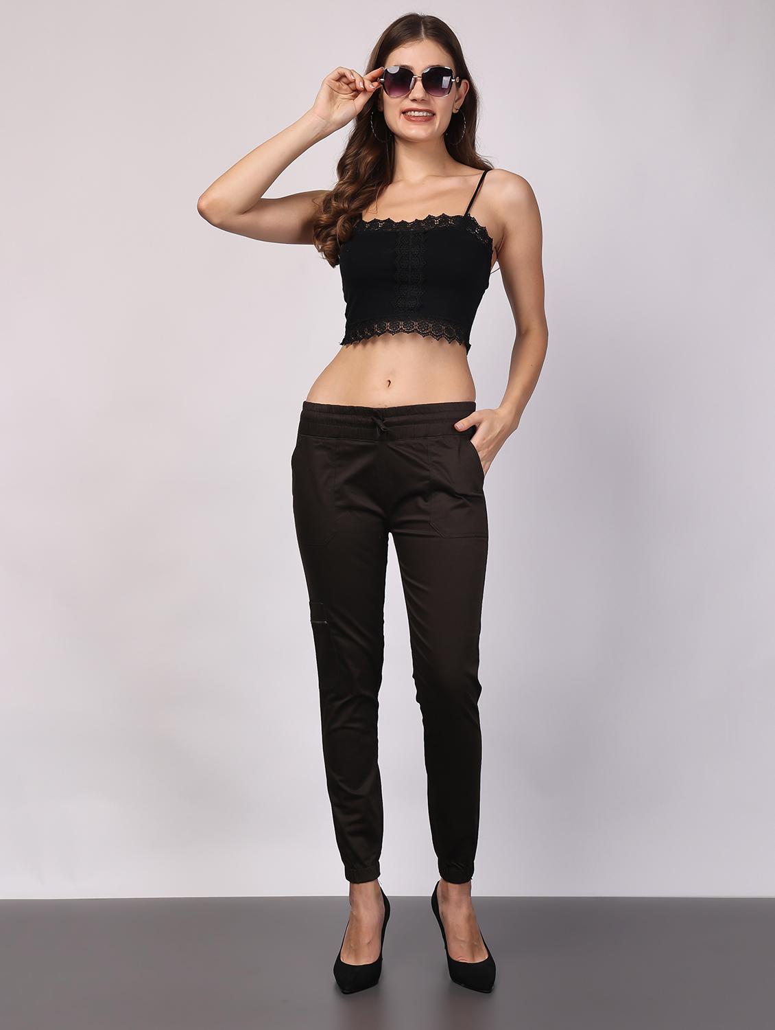 women solid slim fit jogger - 20553492 - Standard Image - 4