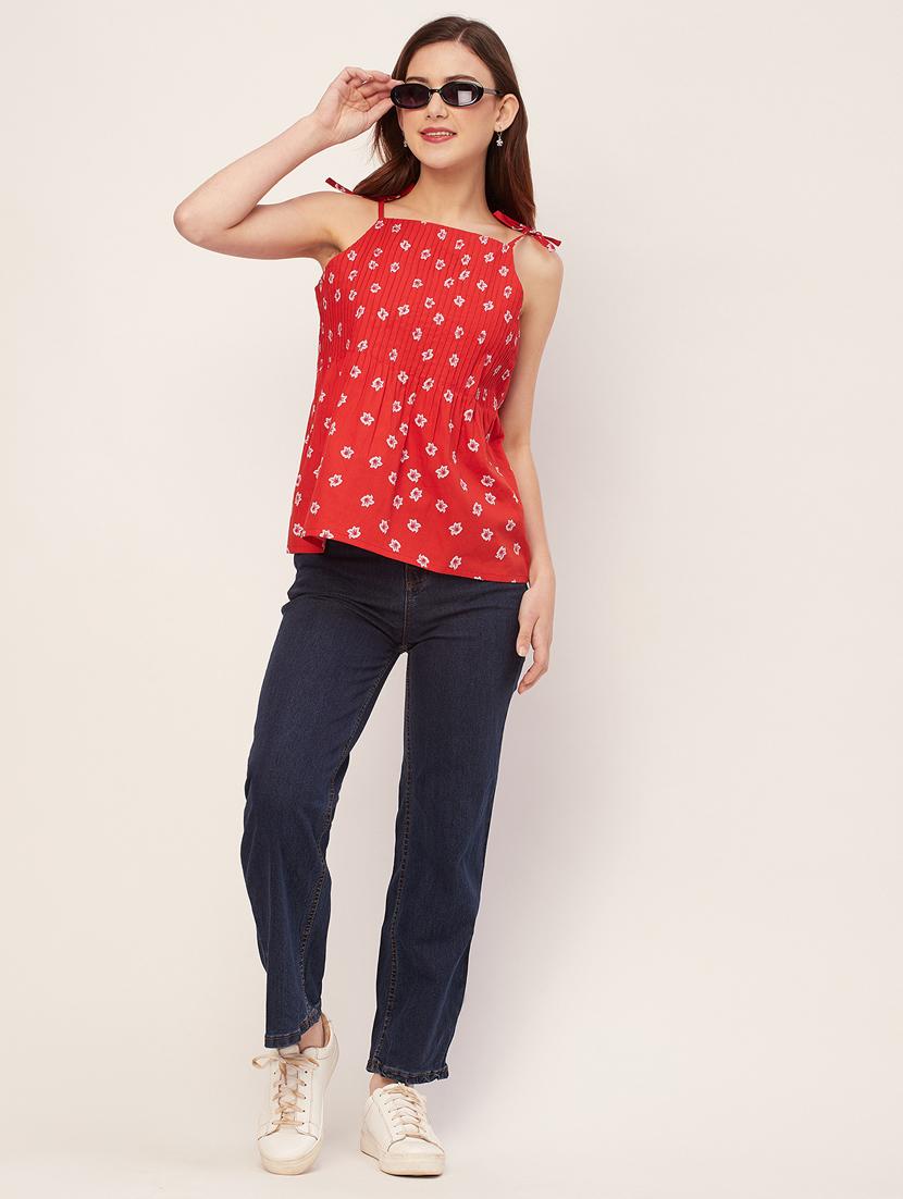 women floral printed detailed top - 20555432 - Standard Image - 4