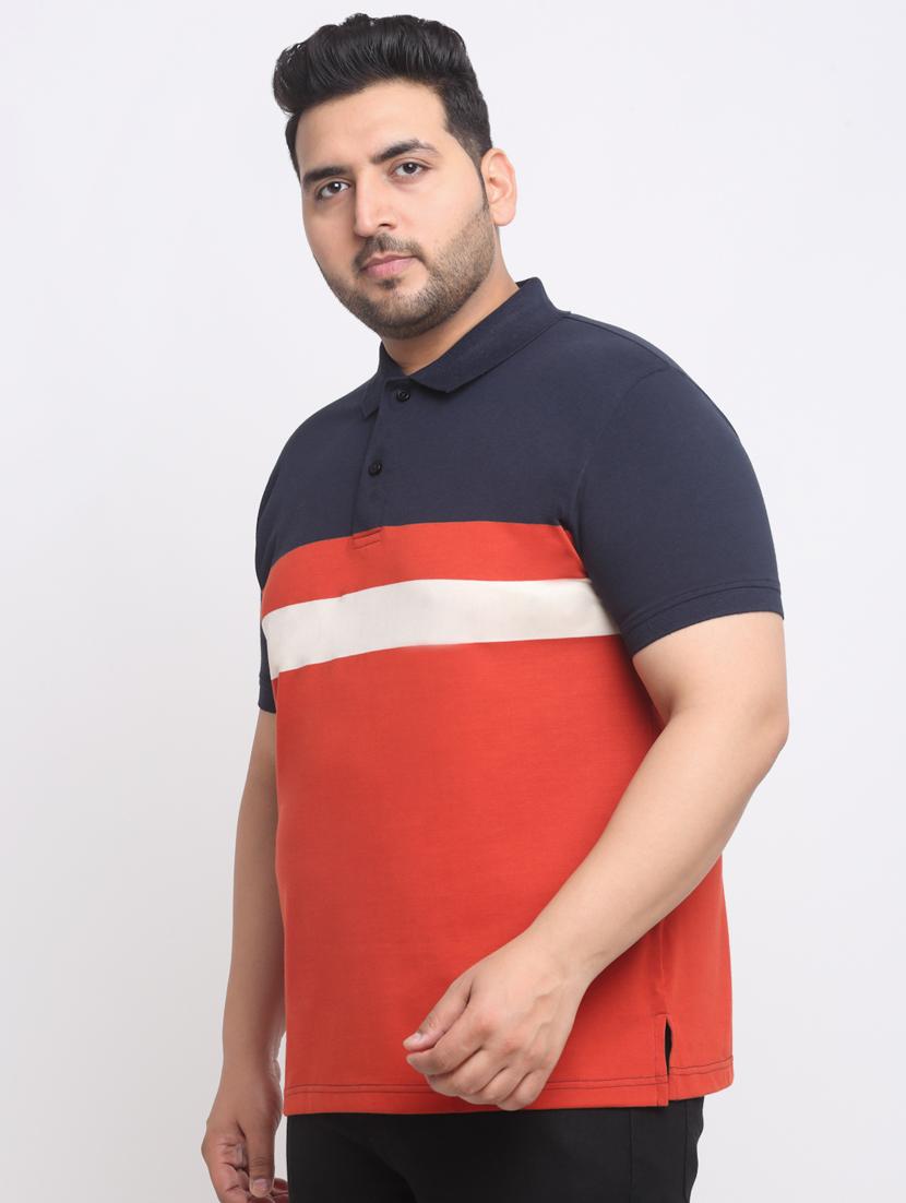 red & navy cotton regular t-shirt - 20555507 - Standard Image - 1