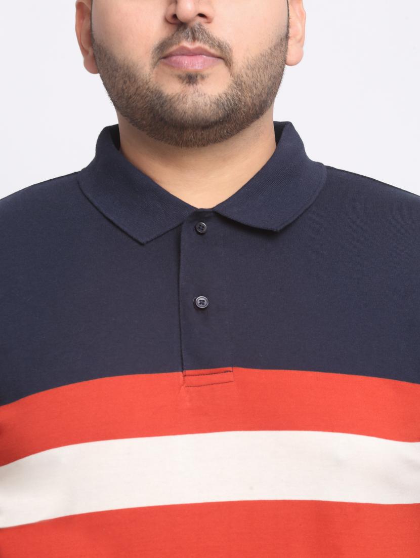 red & navy cotton regular t-shirt - 20555507 - Standard Image - 4