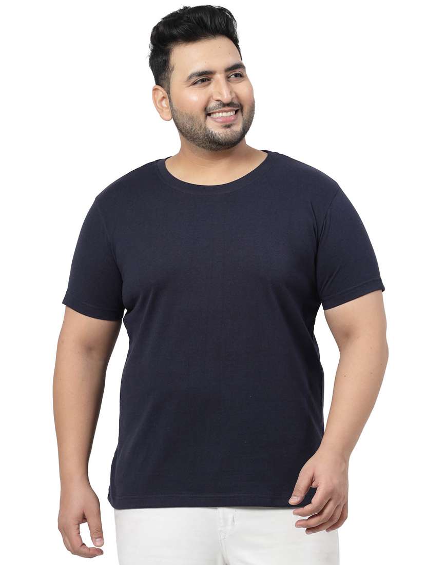 navy blue cotton tshirt - 20555517 -  Standard Image - 1