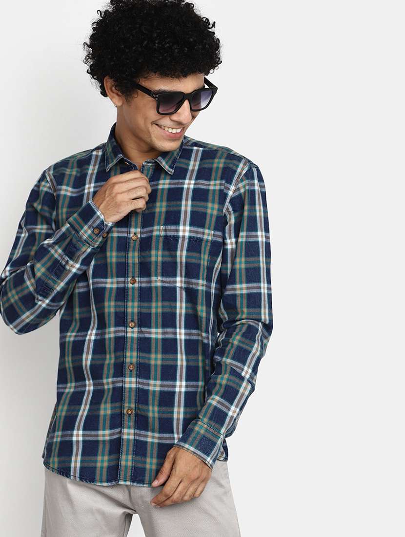 men regular fit check shirt - 20562435 -  Standard Image - 1