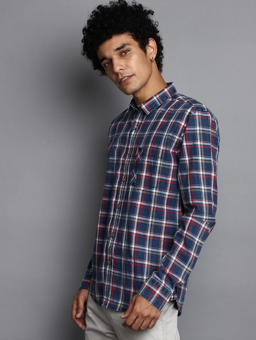 men regular fit check shirt - 20562437 - Standard Image - 1