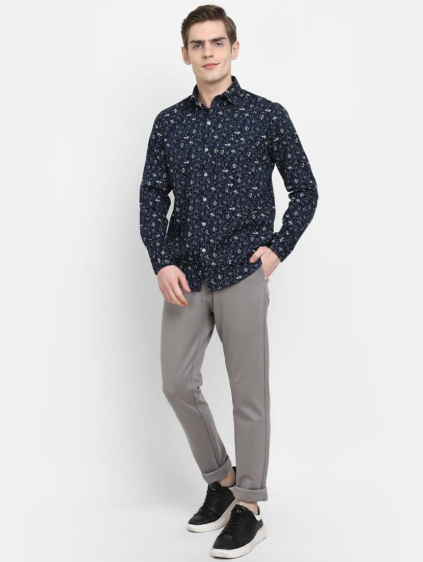 men collared printed casual shirt - 20562444 -  Standard Image - 4