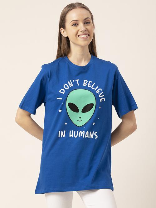 women's front print crew neck t-shirt - 20562608 - Standard Image - 0