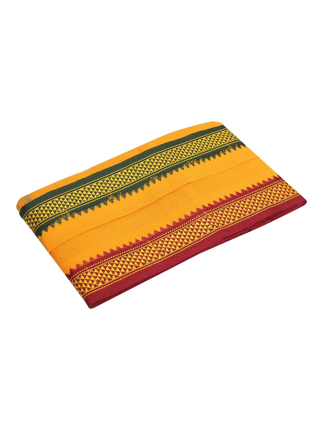 yellow printed gamcha - 20562775 - Standard Image - 1