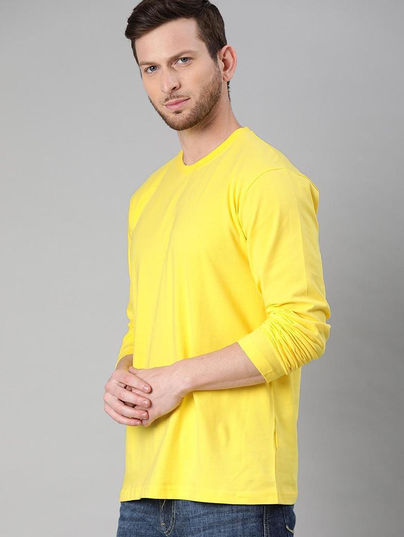 men round neck solid plain t-shirt - 20563567 -  Standard Image - 1