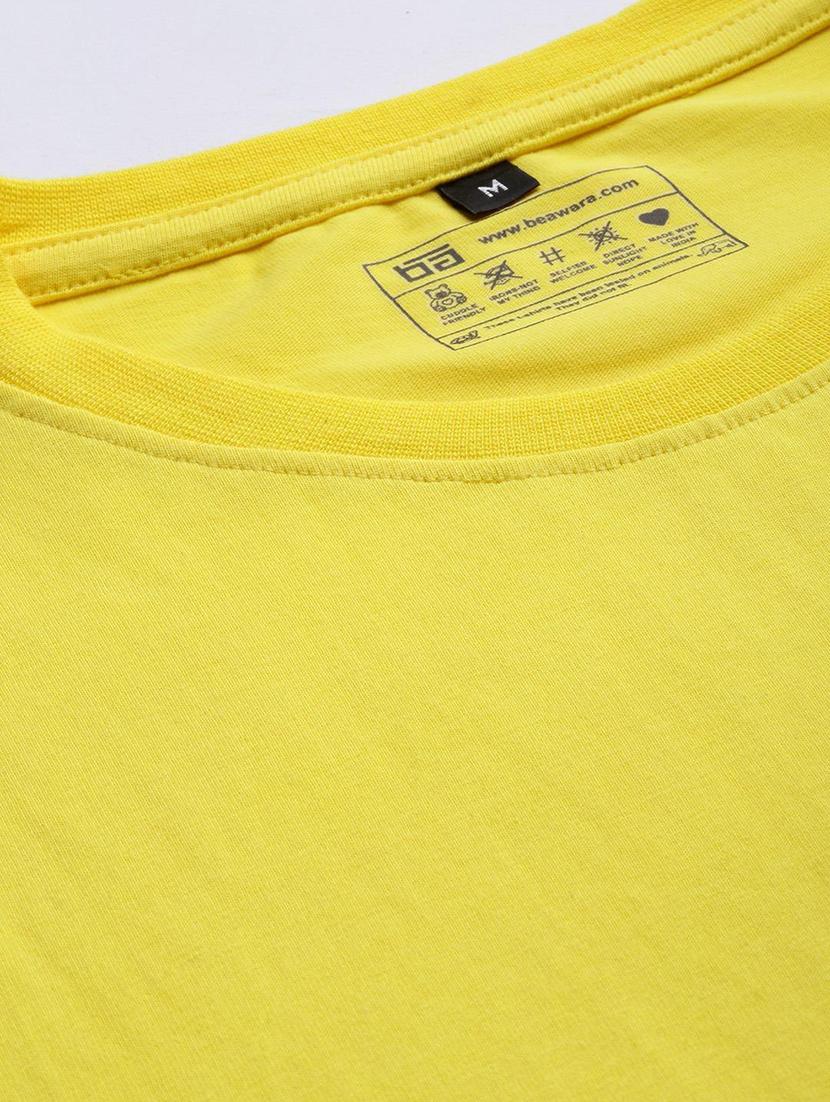 men round neck solid plain t-shirt - 20563567 - Standard Image - 4