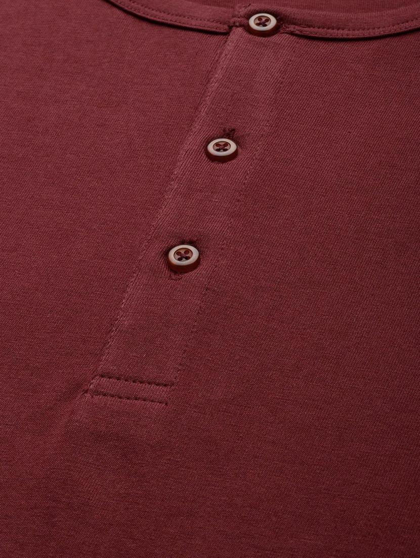 men long sleeved solid plain t-shirt - 20563590 - Standard Image - 4