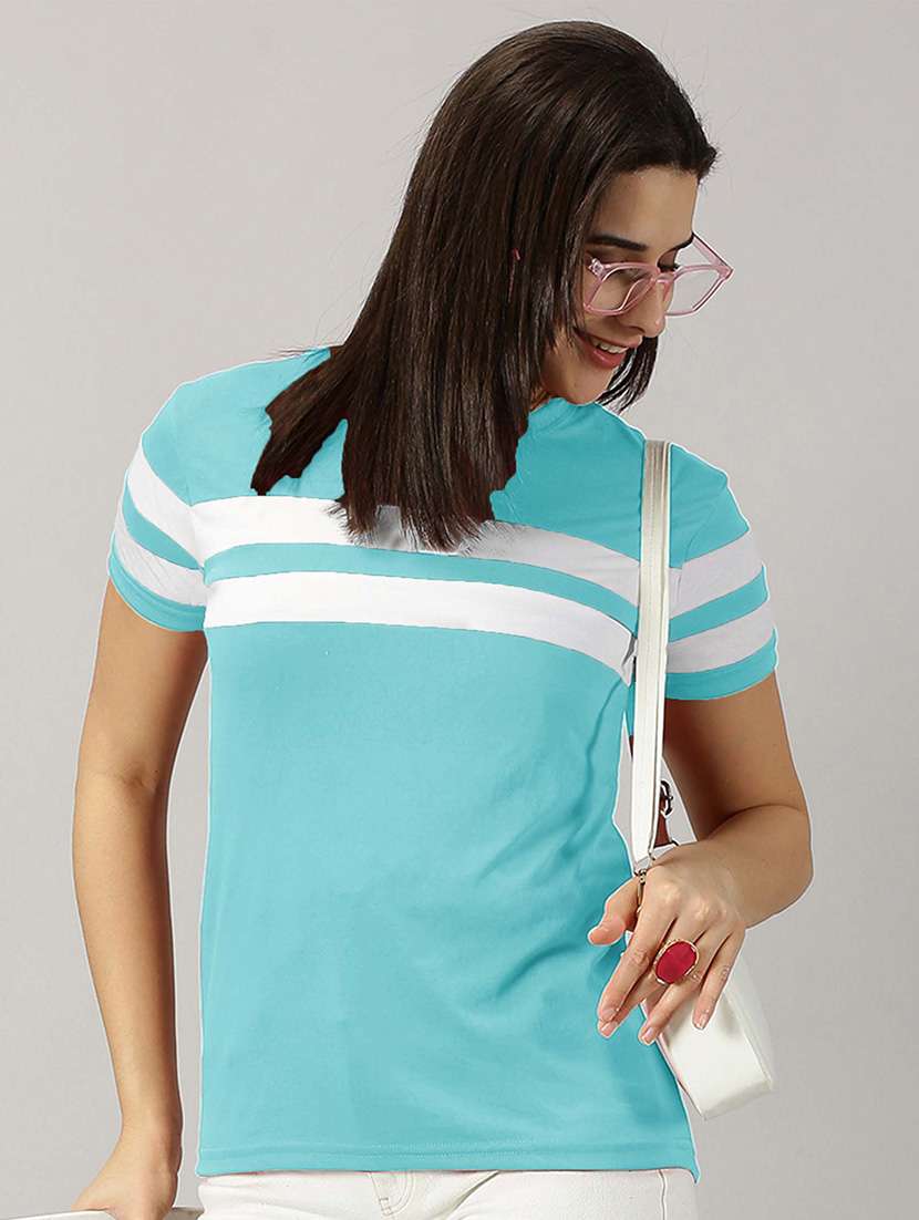 women striped short sleeve t-shirt - 20563854 -  Standard Image - 1