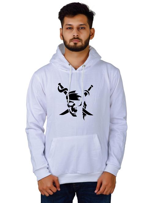 men front print hooded sweatshirt - 20564488 - Standard Image - 0