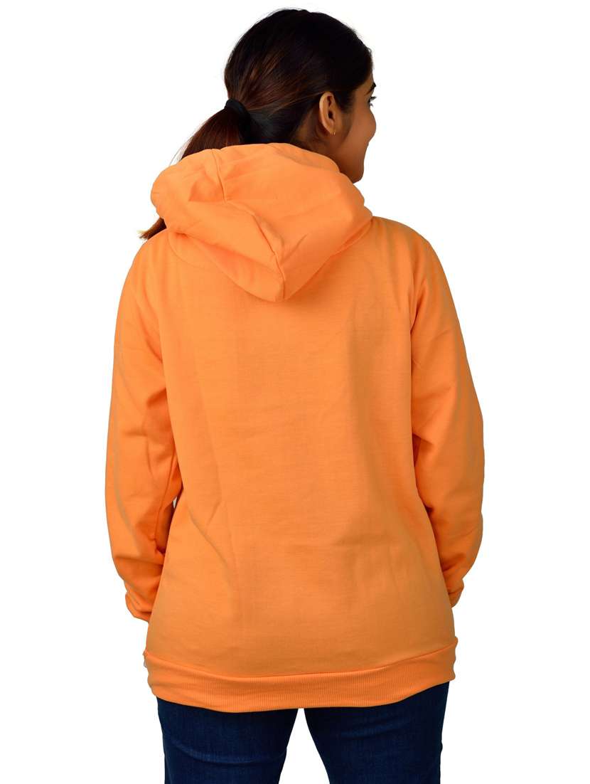 women chest print hooded sweatshirt - 20564506 -  Standard Image - 1