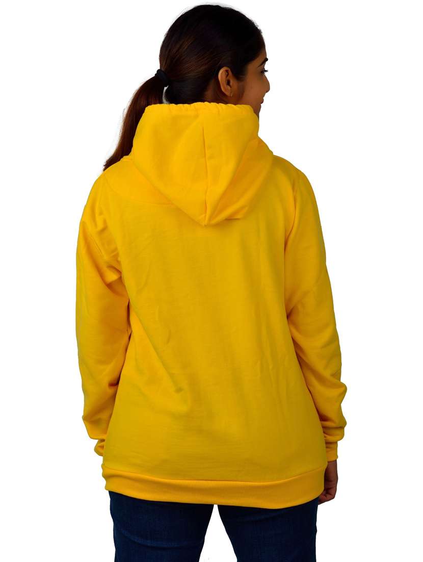 women chest print hooded sweatshirt - 20564510 -  Standard Image - 1