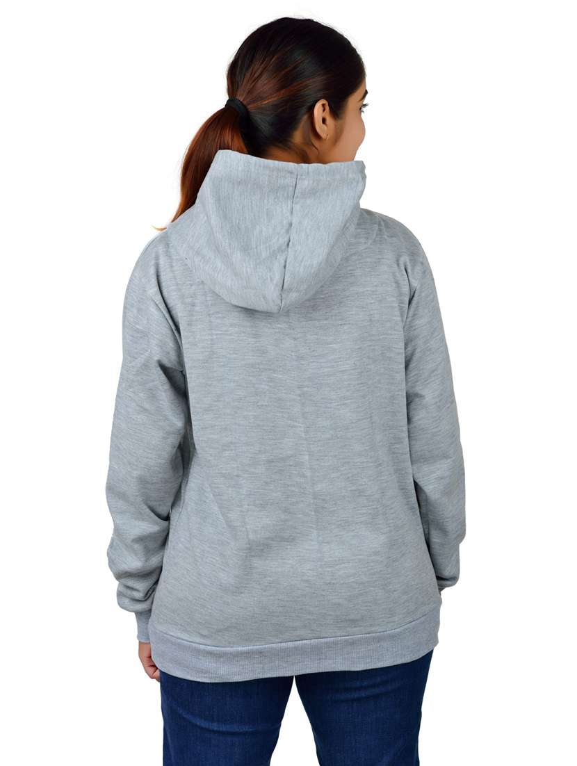 women chest print hooded sweatshirt - 20564511 -  Standard Image - 1