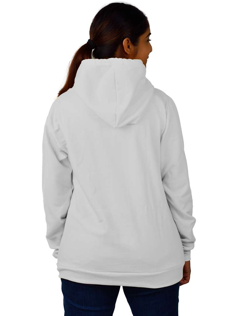 women chest print hooded sweatshirt - 20564513 -  Standard Image - 1