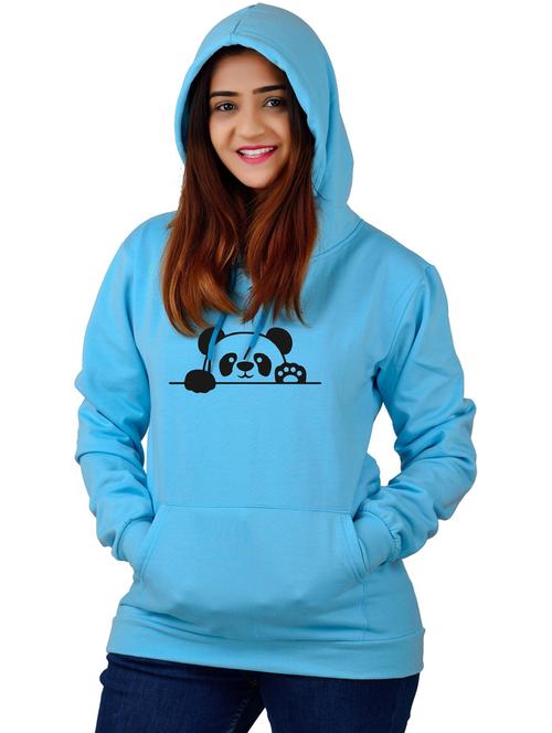 women chest print hooded sweatshirt - 20564514 -  Standard Image - 0