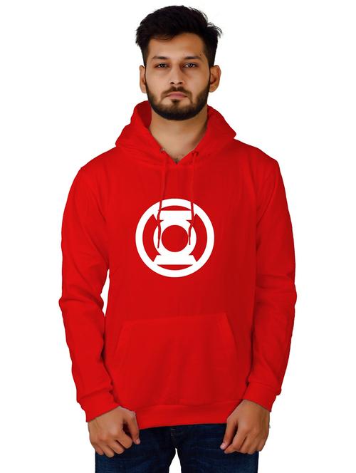 men chest print hooded sweatshirt - 20564571 - Standard Image - 0