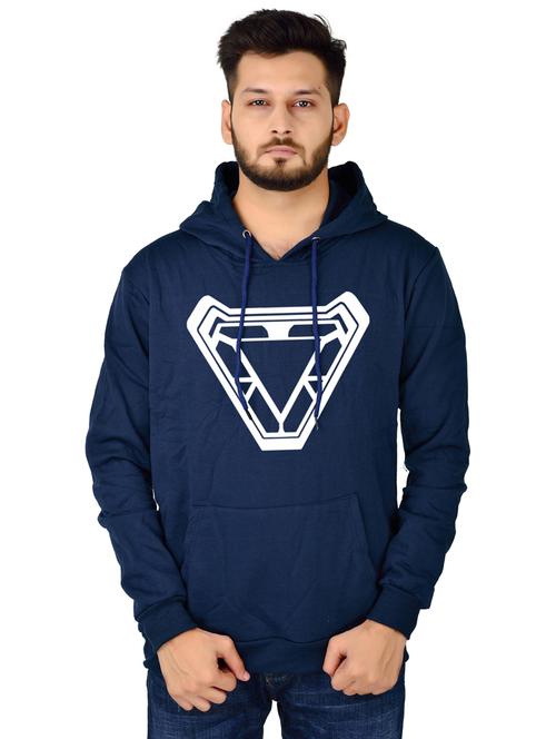 men front print hooded sweatshirt - 20564576 - Standard Image - 0