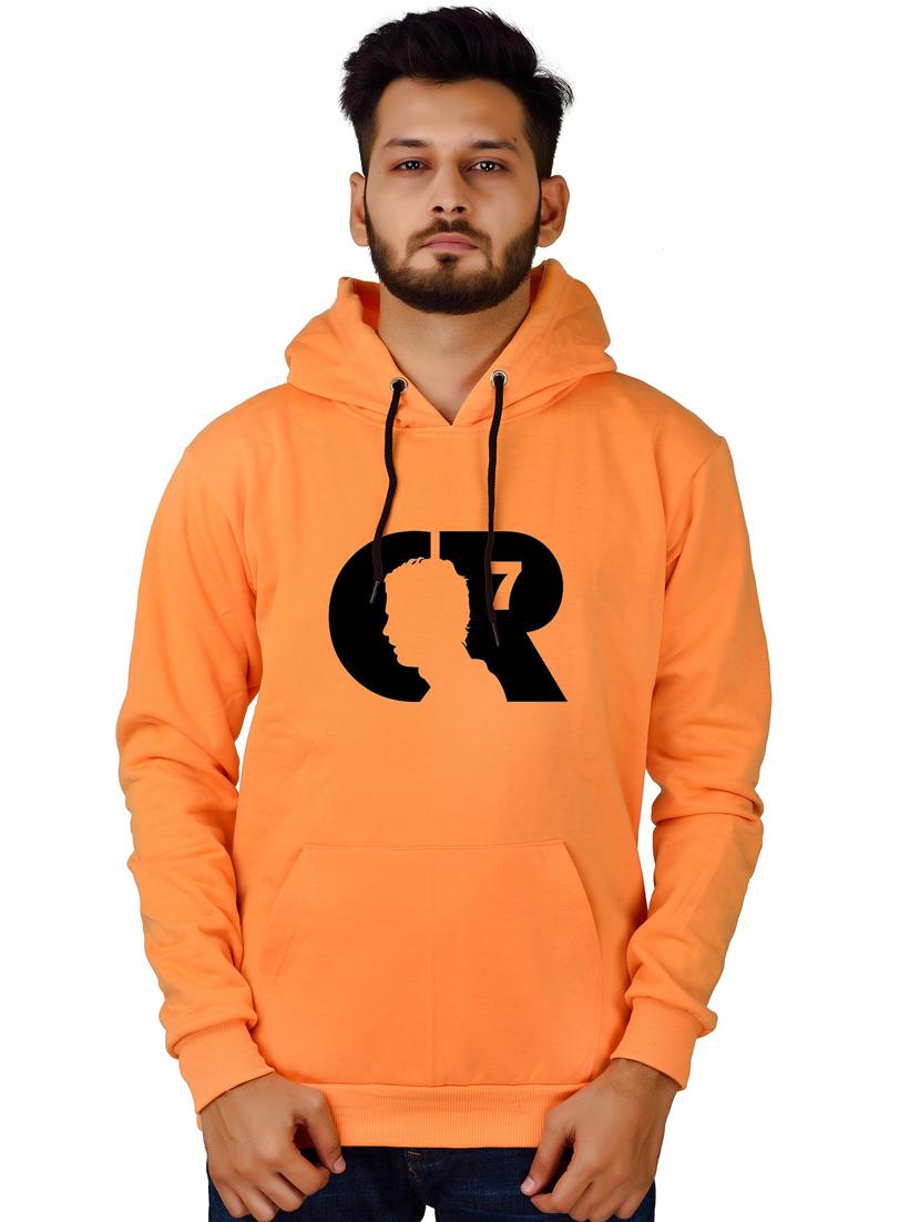 men orange graphic hooded sweatshirt - 20564683 - Standard Image - 1