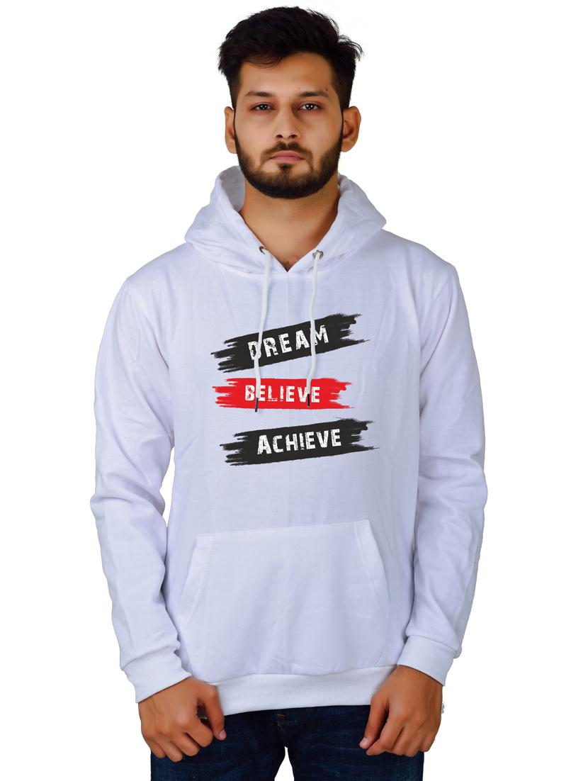men white typographic hooded sweatshirt - 20564698 -  Zoom Image - 0