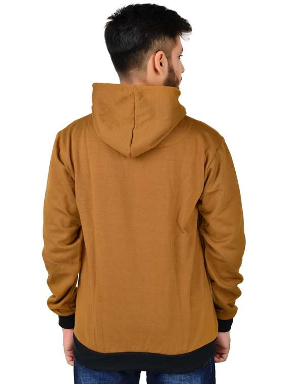 men brown graphic hooded sweatshirt - 20564756 -  Standard Image - 1