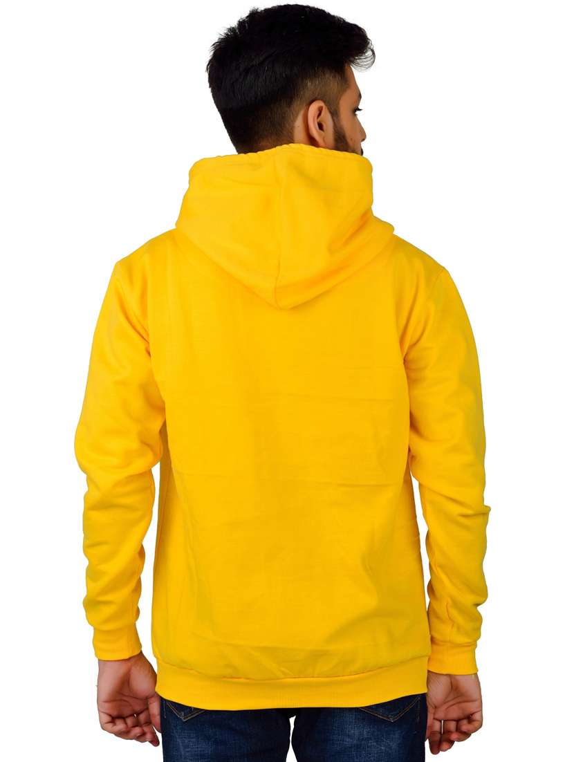 men yellow graphic hooded sweatshirt - 20564760 - Standard Image - 1