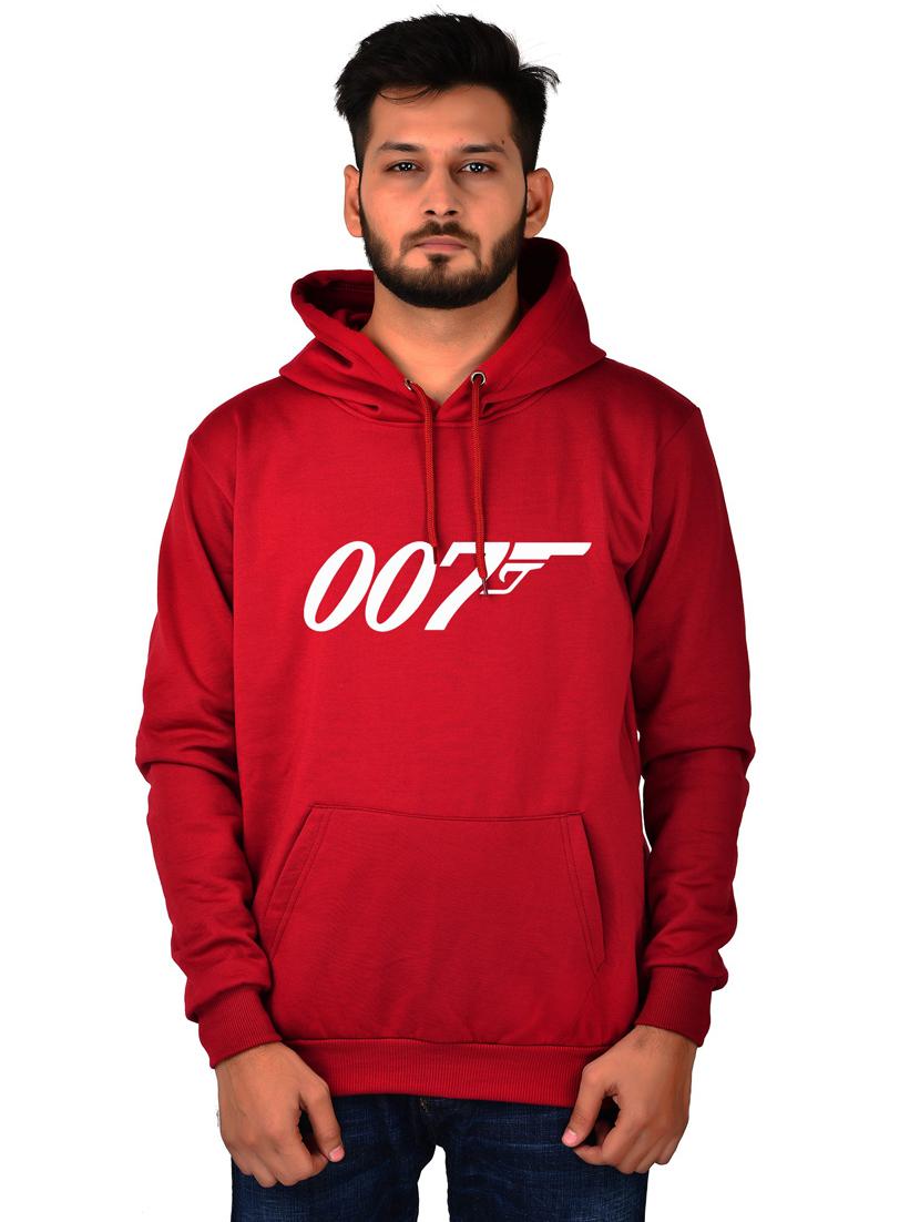 men maroon typographic hooded sweatshirt - 20564799 - Zoom Image - 0