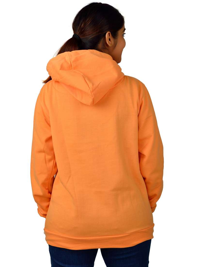 orange long sleeve hooded sweatshirt - 20564857 - Standard Image - 1