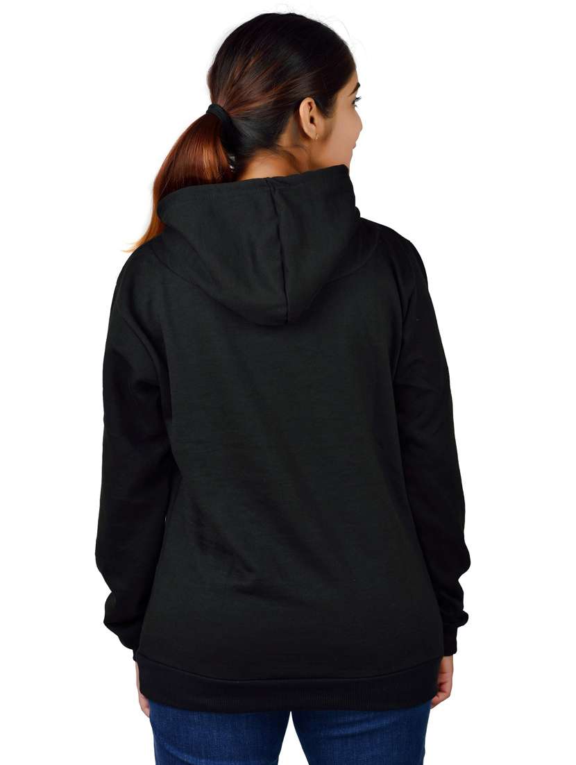 black long sleeve hooded sweatshirt - 20564869 - Standard Image - 1
