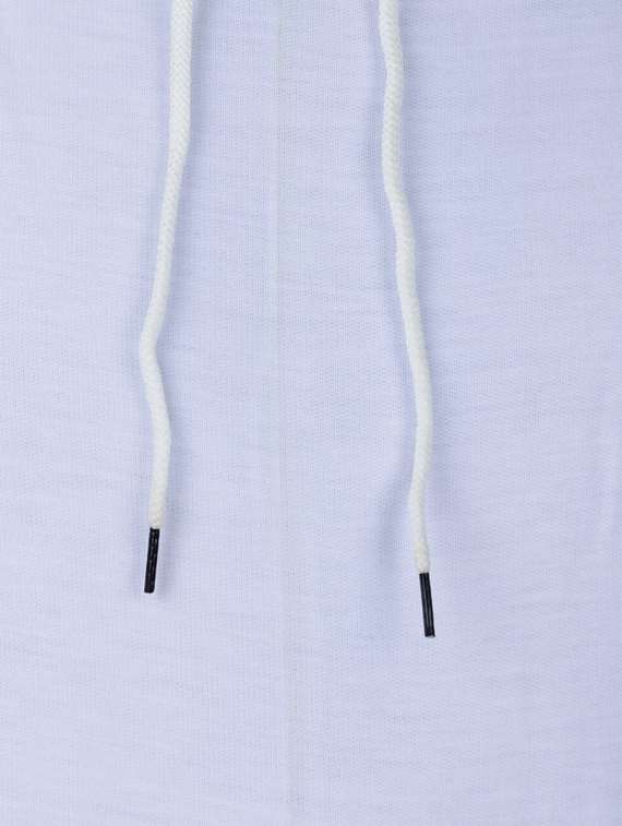 white long sleeve hooded sweatshirt - 20564942 -  Standard Image - 4