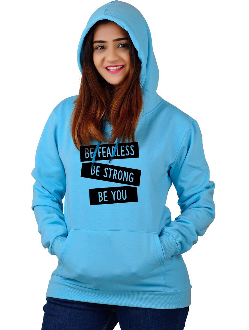 blue long sleeve hooded sweatshirt - 20564963 - Zoom Image - 0