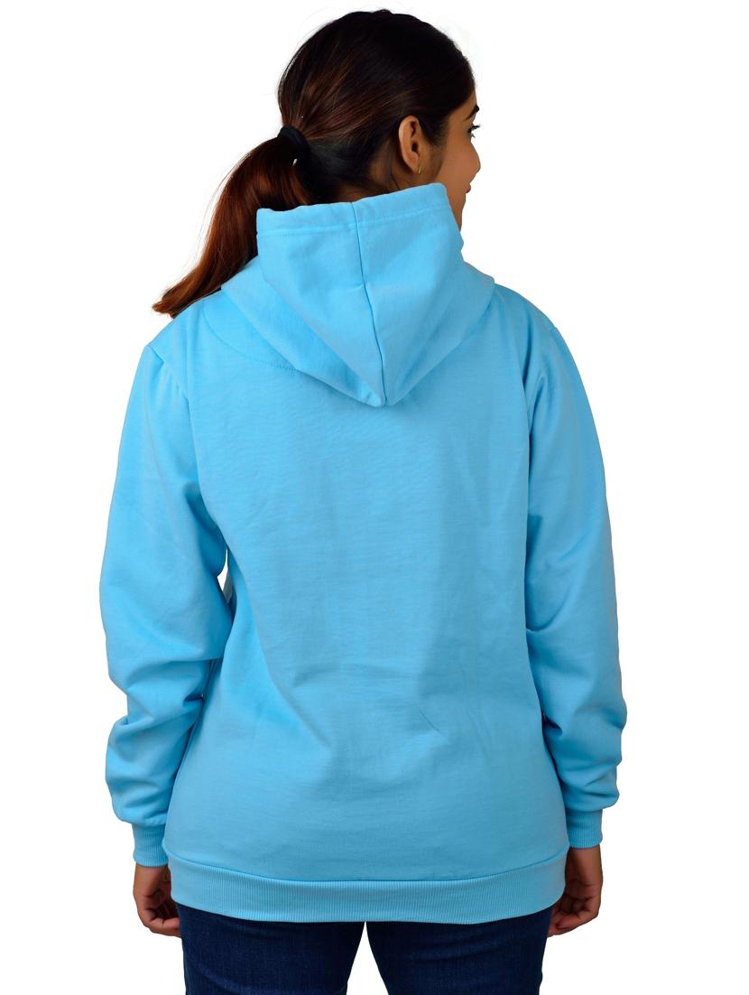 blue long sleeve hooded sweatshirt - 20564963 - Standard Image - 1