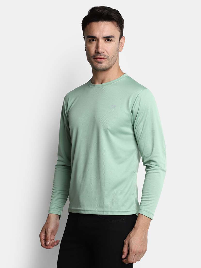 green cotton plain tshirt - 20565263 -  Standard Image - 1