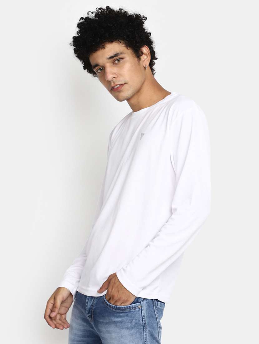 white cotton plain tshirt - 20565266 -  Standard Image - 1