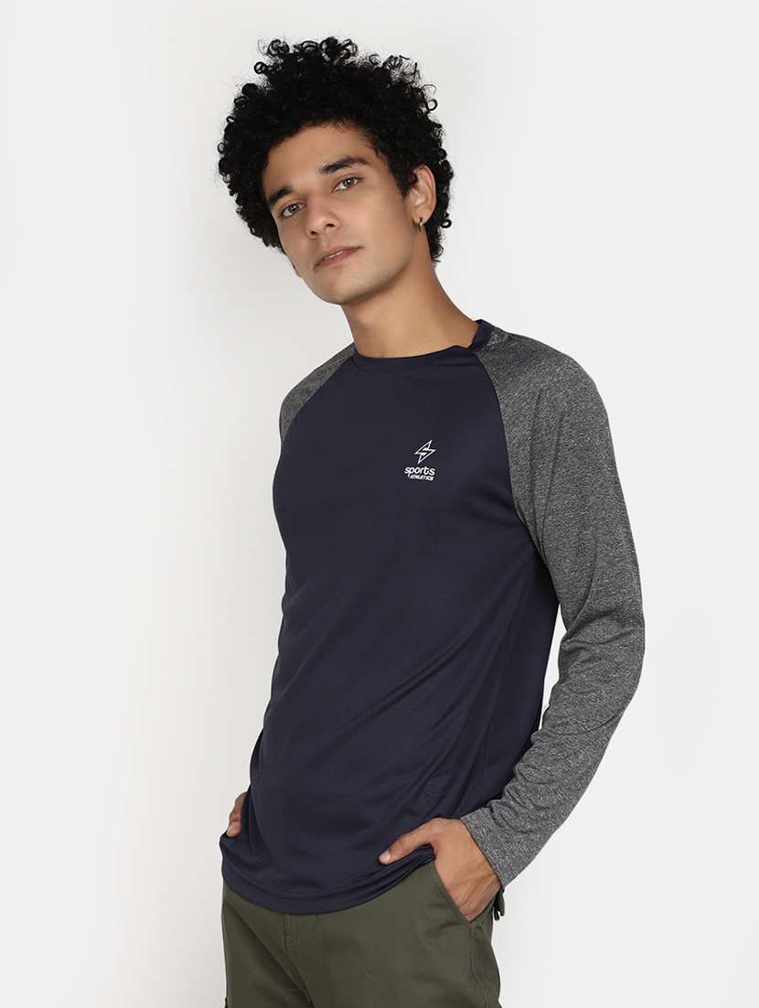 navy blue cotton regular t-shirt - 20565284 -  Standard Image - 1