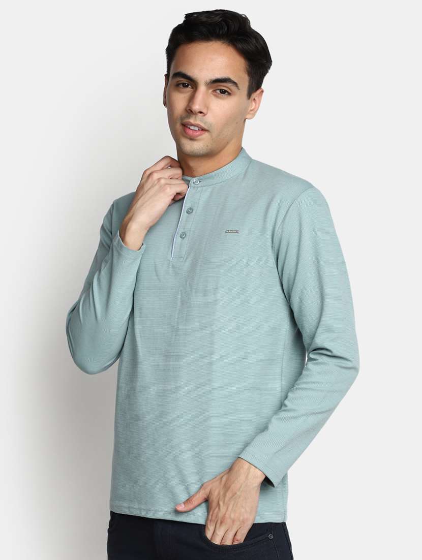 light blue cotton regular t-shirt - 20565291 - Standard Image - 1