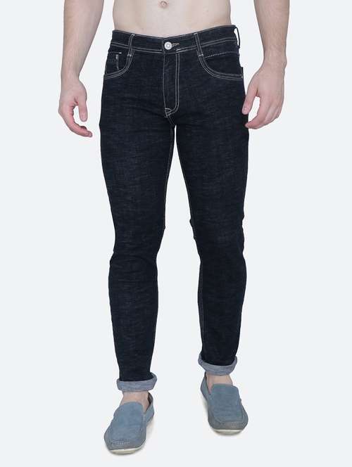 mens slim fit plain jeans - 20566088 - Standard Image - 0